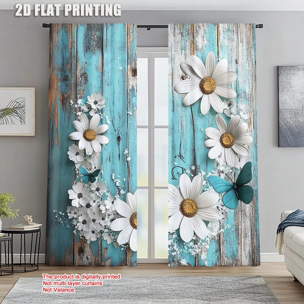 2pc, Drapes Farmhouse Flower Daisy Machine Washable Polyester,Without Electricity Birthday Party for Indoor Celebrations, Room,
2pc, Drapes Farmhouse Flower Daisy Machine Washable Polyester,Without Electricity Birthday Party for Indoor Celebrations, Room,