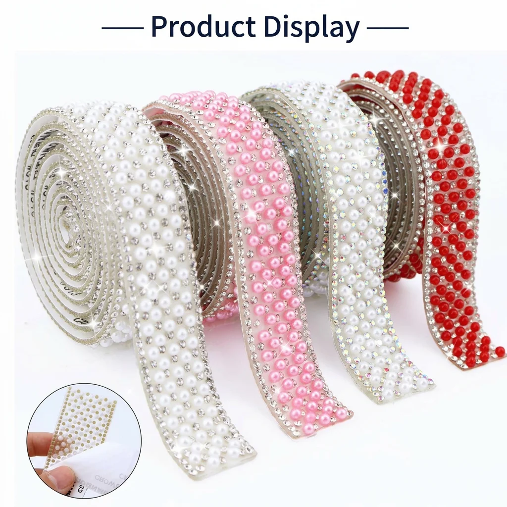 Decorative Rhinestone Tape Diy Garment Decoration Strip Rhinestone Apparel Decoration Resin-Backed Pearl Rhinestone Trim
Decorative Rhinestone Tape Diy Garment Decoration Strip Rhinestone Apparel Decoration Resin-Backed Pearl Rhinestone Trim
