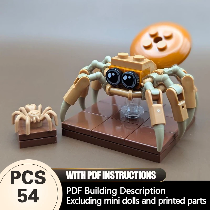 Creators Animal Series Model MOC Building Bricks Giant Wolf Spider Modular Technology Gifts Holiday Assemble Children Toys Suit
Creators Animal Series Model MOC Building Bricks Giant Wolf Spider Modular Technology Gifts Holiday Assemble Children Toys Suit