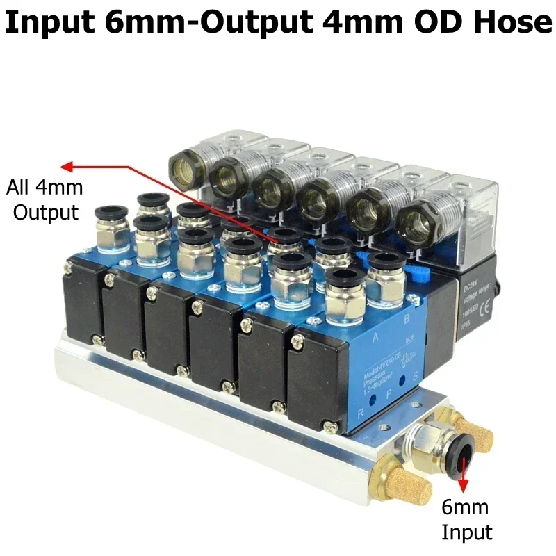 Pneumatic 4V210-08 Solenoid Magnetic Valve Block Muffler Fitting Base Multi Way Manifold Stations 12v 24V 110v 220V 6mm 8mm Hose
Pneumatic 4V210-08 Solenoid Magnetic Valve Block Muffler Fitting Base Multi Way Manifold Stations 12v 24V 110v 220V 6mm 8mm Hose