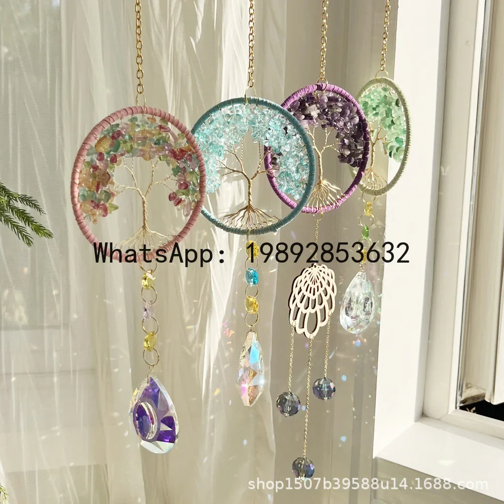 new four-color natural crystal tree of life sun catcher crystal wind chime home decoration pendant
new four-color natural crystal tree of life sun catcher crystal wind chime home decoration pendant