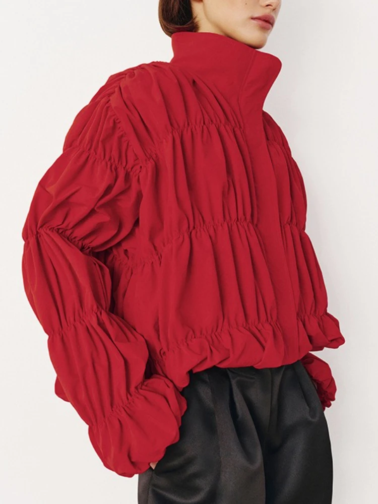 Female Stand Collar Loose Jacket Coat New Women Long Sleeves Streetwear Cropped 2026 Coat Tossy Solid Commuting Pleated Jackets
Female Stand Collar Loose Jacket Coat New Women Long Sleeves Streetwear Cropped 2026 Coat Tossy Solid Commuting Pleated Jackets
