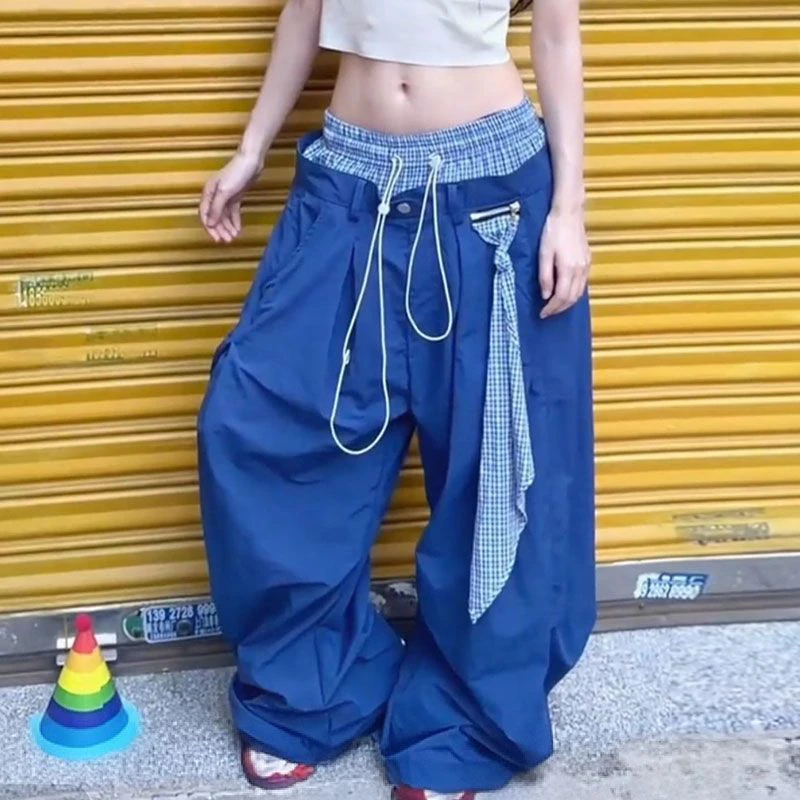 MEXZT Y2K Cargo Pants Women Harajuku Plaid Patchwork Baggy Sweatpants Streetwear Wide Leg Joggers Summer Hip Hop Casual Trousers
MEXZT Y2K Cargo Pants Women Harajuku Plaid Patchwork Baggy Sweatpants Streetwear Wide Leg Joggers Summer Hip Hop Casual Trousers