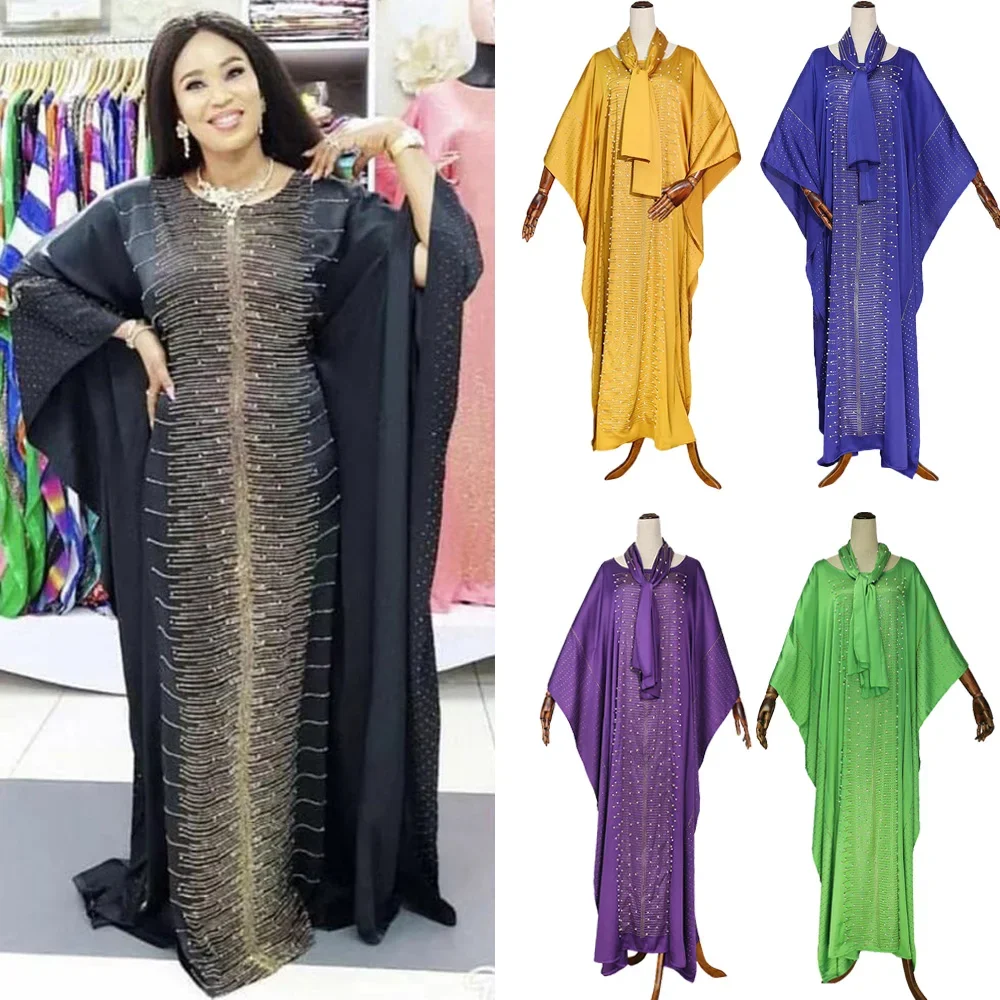 Dashiki African Evening Dresses for Satin Women African Women Long Maxi Dress Headtie African Clothes Ankara Dubai Diamonds Gown
Dashiki African Evening Dresses for Satin Women African Women Long Maxi Dress Headtie African Clothes Ankara Dubai Diamonds Gown