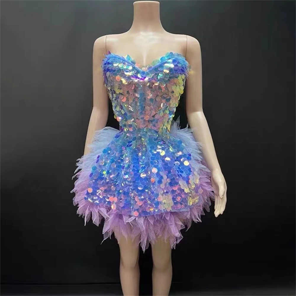 Colorful Blue Spring Summer New Princess Pong Short Dress Bar Nightclub Singer Girl Group Dance Stage Birthday Prom Party Wear
Colorful Blue Spring Summer New Princess Pong Short Dress Bar Nightclub Singer Girl Group Dance Stage Birthday Prom Party Wear