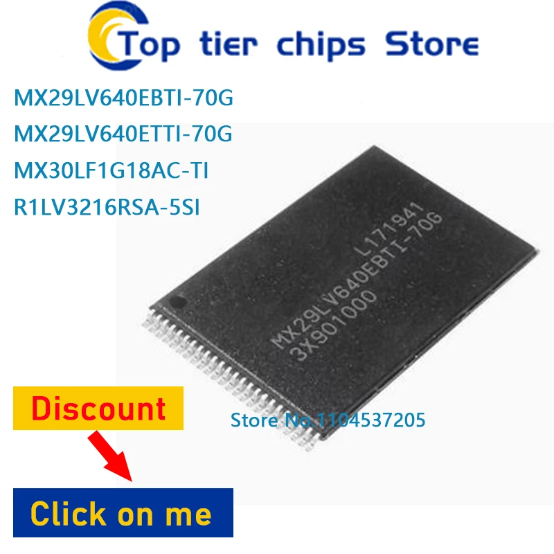 1PCS/LOT MX29LV640EBTI-70G MX29LV640ETTI-70G MX30LF1G18AC-TI R1LV3216RSA-5SI TSOP 100% NEW
1PCS/LOT MX29LV640EBTI-70G MX29LV640ETTI-70G MX30LF1G18AC-TI R1LV3216RSA-5SI TSOP 100% NEW