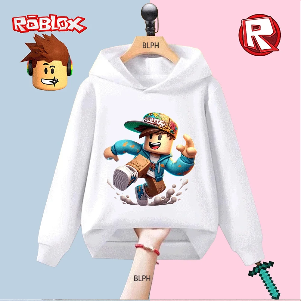 Детская толстовка с принтом персонажей Roblox, модная повседневная толстовка с длинными рукавами для мальчиков и девочек, удобный хлопковый пуловер, топ
Детская толстовка с принтом персонажей Roblox, модная повседневная толстовка с длинными рукавами для мальчиков и девочек, удобный хлопковый пуловер, топ