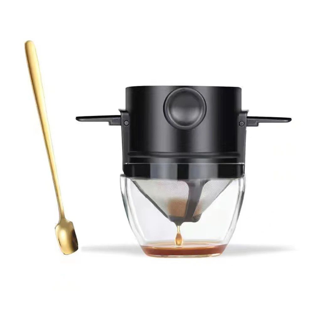 Portable Stainless Steel Coffee Filter Funnel Compatible with Most Pour Over Drippers No Disposable Paper Required
Portable Stainless Steel Coffee Filter Funnel Compatible with Most Pour Over Drippers No Disposable Paper Required