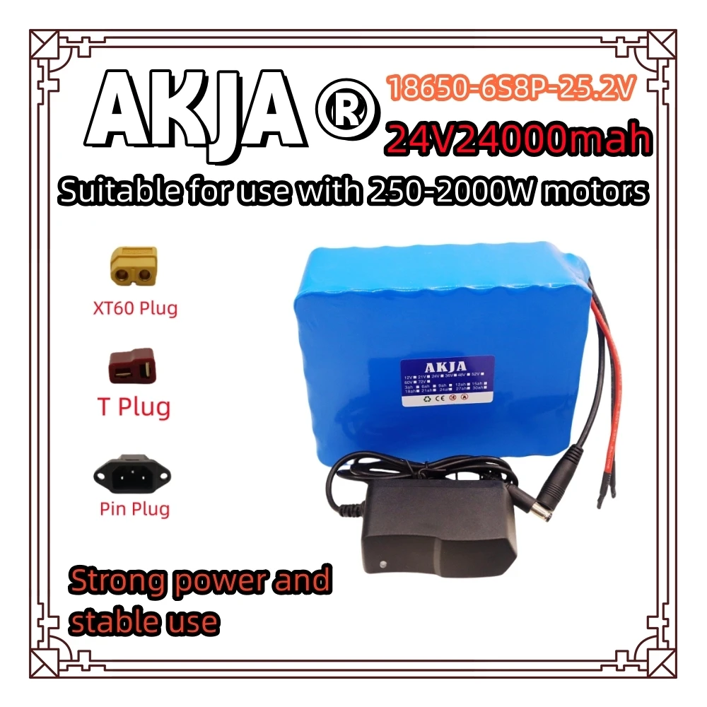 Air fast transportation18650lithium battery pack24V25.2V battery6S8P 24AH suitable for 250-2000W motor new full capacity+charger
Air fast transportation18650lithium battery pack24V25.2V battery6S8P 24AH suitable for 250-2000W motor new full capacity+charger