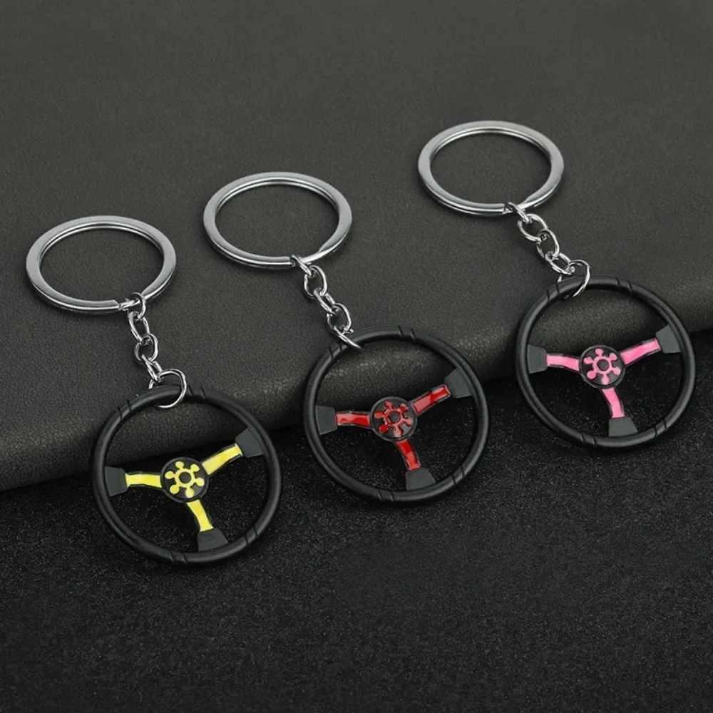 Creative Car Enthusiast Mini Metal Cute Keychain Auto Steering Wheel Pendant Key Ring Accessories Personalized Keyring Gift
Creative Car Enthusiast Mini Metal Cute Keychain Auto Steering Wheel Pendant Key Ring Accessories Personalized Keyring Gift