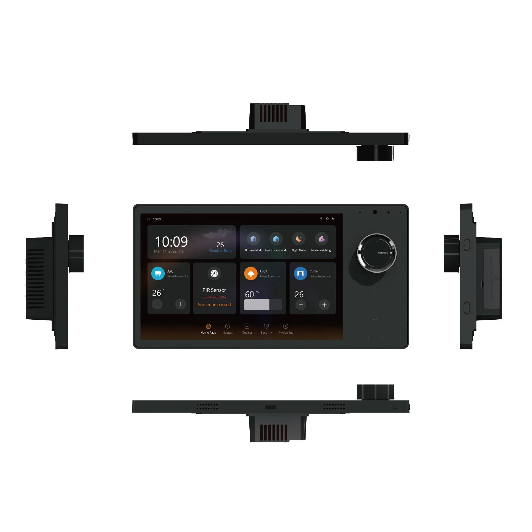 T8E-US 8" Smart Switch Control Screen Knob Control Panel For US/EU/UK wall boxes - Intuitive & Versatile
T8E-US 8" Smart Switch Control Screen Knob Control Panel For US/EU/UK wall boxes - Intuitive & Versatile