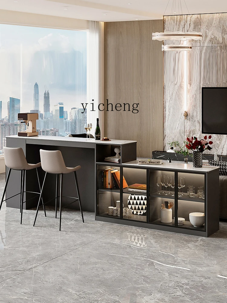 Bar Counter Sofa Backrest Cabinet Home Living Room Stone Plate Zhongdao Dining Table Solid Wood Hallway Integrated
Bar Counter Sofa Backrest Cabinet Home Living Room Stone Plate Zhongdao Dining Table Solid Wood Hallway Integrated