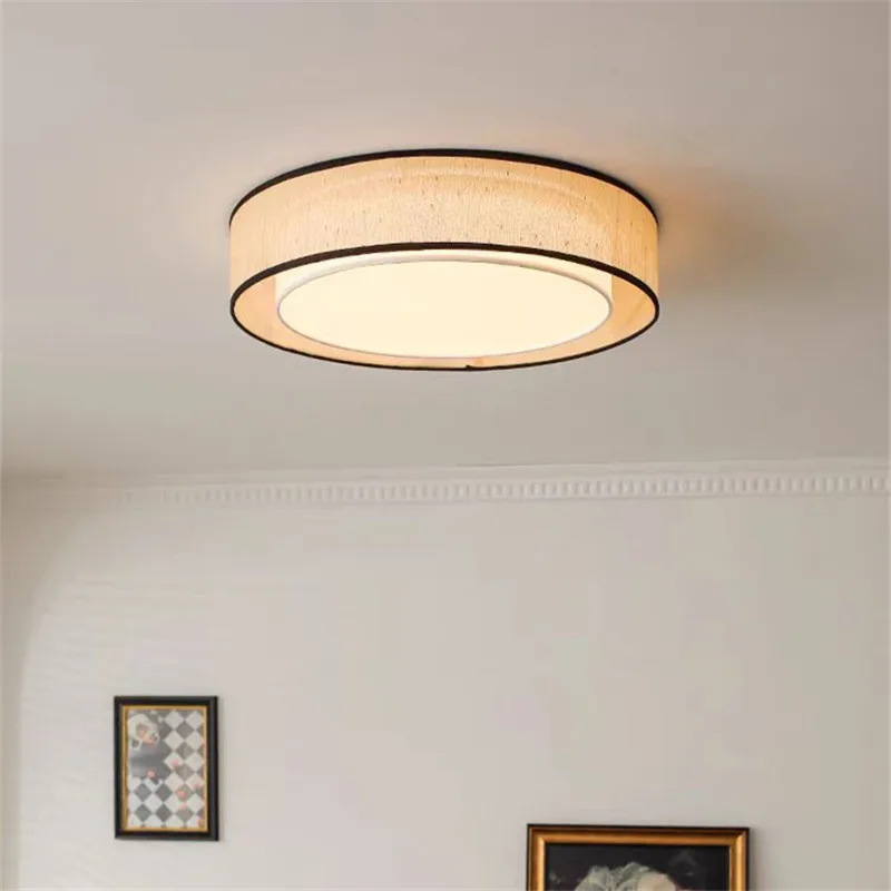 Retro Circular fabric ceiling lamp LED Minimalist Bedroom lamp Study Living Room Dining Table Lighting Japanese room decor lamp
Retro Circular fabric ceiling lamp LED Minimalist Bedroom lamp Study Living Room Dining Table Lighting Japanese room decor lamp