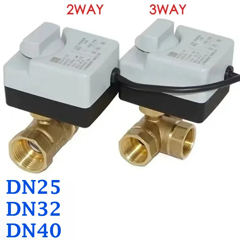 2 /3Way DN25 DN32 DN40 Brass Motorized Ball Valve 3-Wire Two Control Electric Actuator with Manual Switch Internal Thread
2 /3Way DN25 DN32 DN40 Brass Motorized Ball Valve 3-Wire Two Control Electric Actuator with Manual Switch Internal Thread