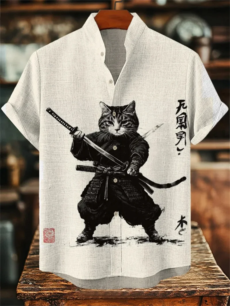 New Men's Short Sleeve Shirt 3D Printed Casual New Linen Shirt Kitten Series Short Sleeve Shirt Comfort Top
New Men's Short Sleeve Shirt 3D Printed Casual New Linen Shirt Kitten Series Short Sleeve Shirt Comfort Top
