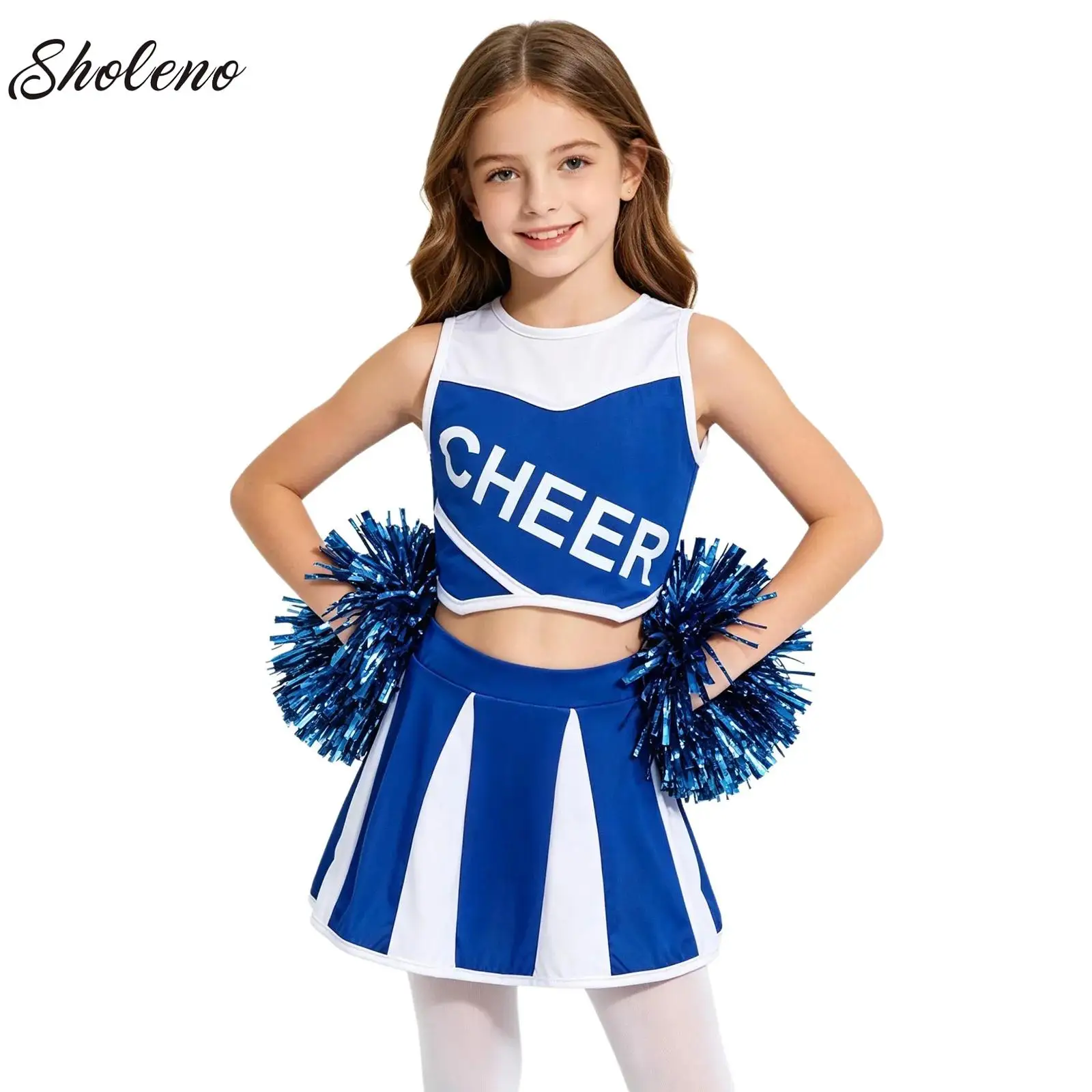 Teens Girls Cheerleading Costume Sleeveless Vest Skirts Hand Flower Dance Costume Set Schoolgirl Cheerleading Dance Suit
Teens Girls Cheerleading Costume Sleeveless Vest Skirts Hand Flower Dance Costume Set Schoolgirl Cheerleading Dance Suit