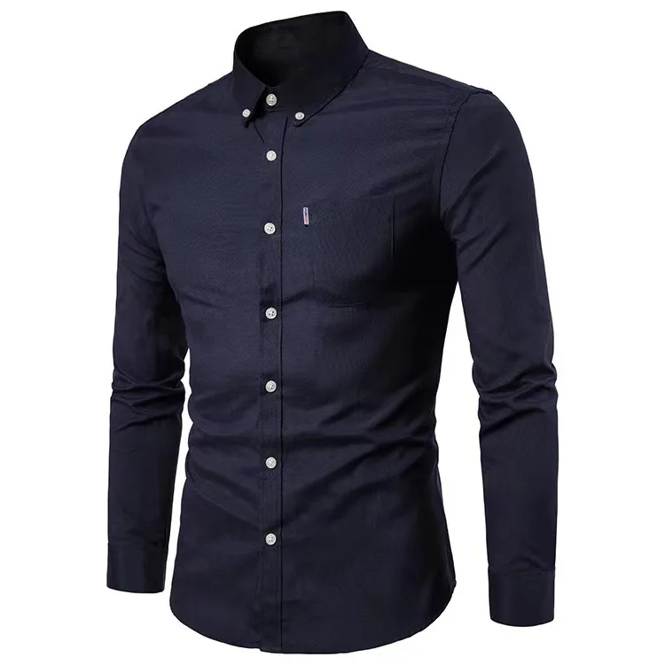 2024 New Oxford Woven Long Sleeve Shirt Men's Shirt Korean Version of Free Ironing Slim Solid Color Young Casual Men's Wear
2024 New Oxford Woven Long Sleeve Shirt Men's Shirt Korean Version of Free Ironing Slim Solid Color Young Casual Men's Wear