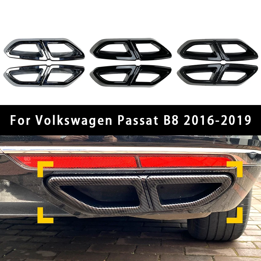 For Volkswagen Passat B8 2016-2019 Car Tail Muffler Exhaust Pipe Output Cover ABS Glossy Black Exhaust Tip Frame Trim Accessory
For Volkswagen Passat B8 2016-2019 Car Tail Muffler Exhaust Pipe Output Cover ABS Glossy Black Exhaust Tip Frame Trim Accessory