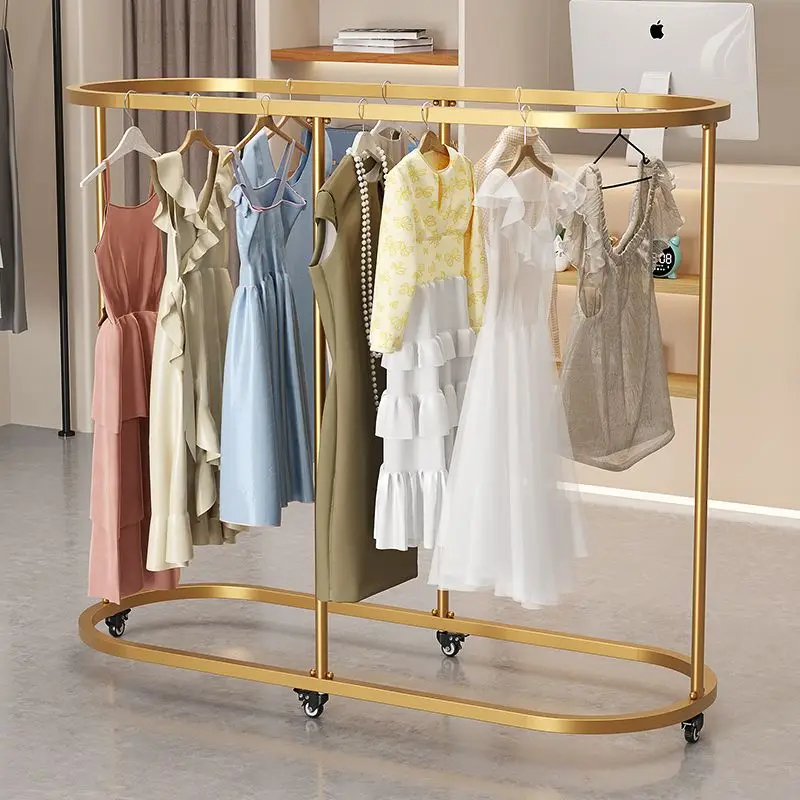 Women's clothing store display rack Internet celebrity children's clothing wrought hanging clothes rack light luxury movable
Women's clothing store display rack Internet celebrity children's clothing wrought hanging clothes rack light luxury movable