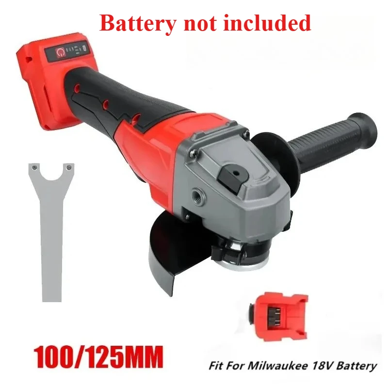 100/125mm Electric Cordless Polishing Cutting Machine M14 Fit for Milwaukee 18V Battery Brushless Angle Grinder 3 Gears
100/125mm Electric Cordless Polishing Cutting Machine M14 Fit for Milwaukee 18V Battery Brushless Angle Grinder 3 Gears
