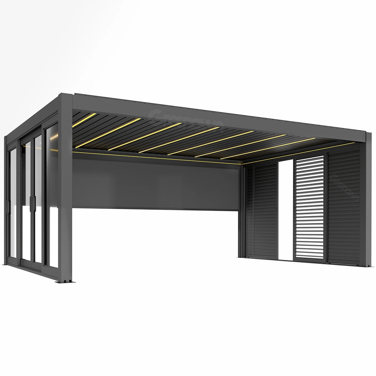 Gazebos Outdoor Motorized Louvre Pergola Factory Garden Building Sun Shade Canopy Electric Louvered Pergola
Gazebos Outdoor Motorized Louvre Pergola Factory Garden Building Sun Shade Canopy Electric Louvered Pergola