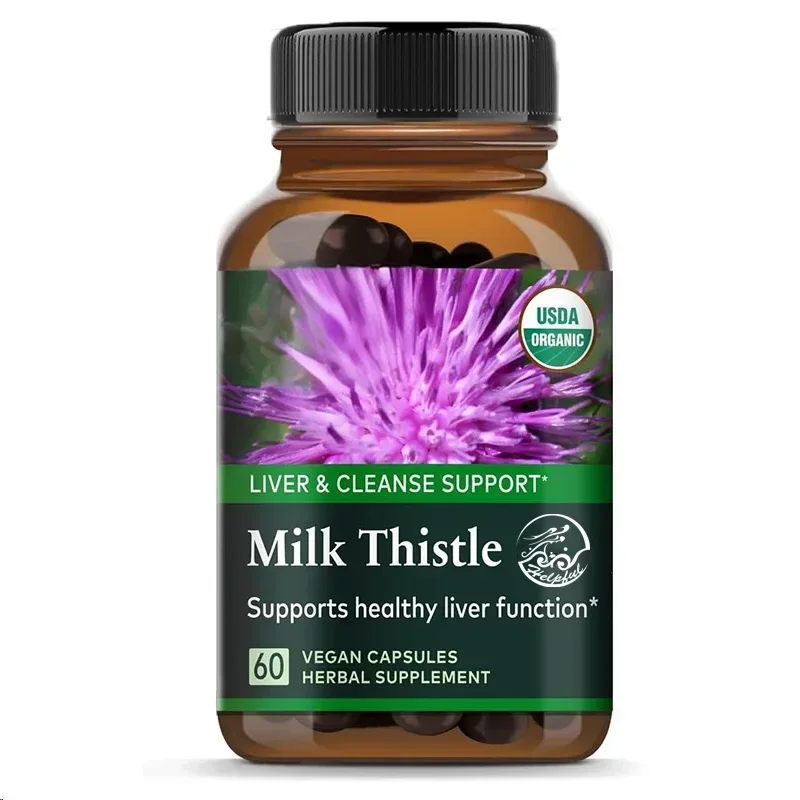 Milk Thistle - Liver Supplement & Cleansing Support Maintains Healthy Liver Function 60 Vegetarian Capsules
Milk Thistle - Liver Supplement & Cleansing Support Maintains Healthy Liver Function 60 Vegetarian Capsules