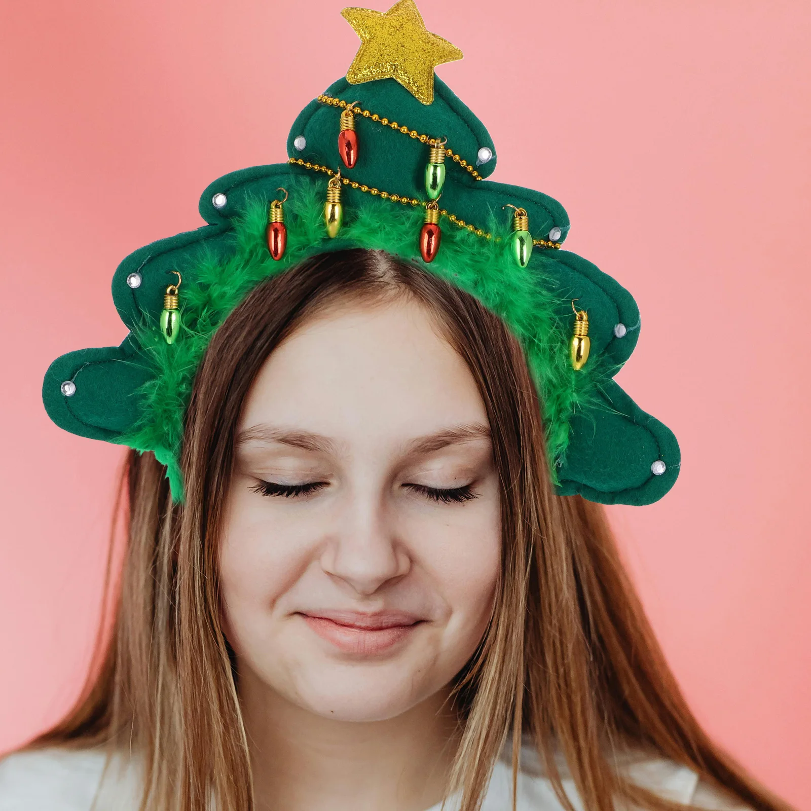 Christmas Tree Headband Glitter Xmas Tree Headband With Bell Women Hair Accessories Party Headpiece Holiday Decorative
Christmas Tree Headband Glitter Xmas Tree Headband With Bell Women Hair Accessories Party Headpiece Holiday Decorative