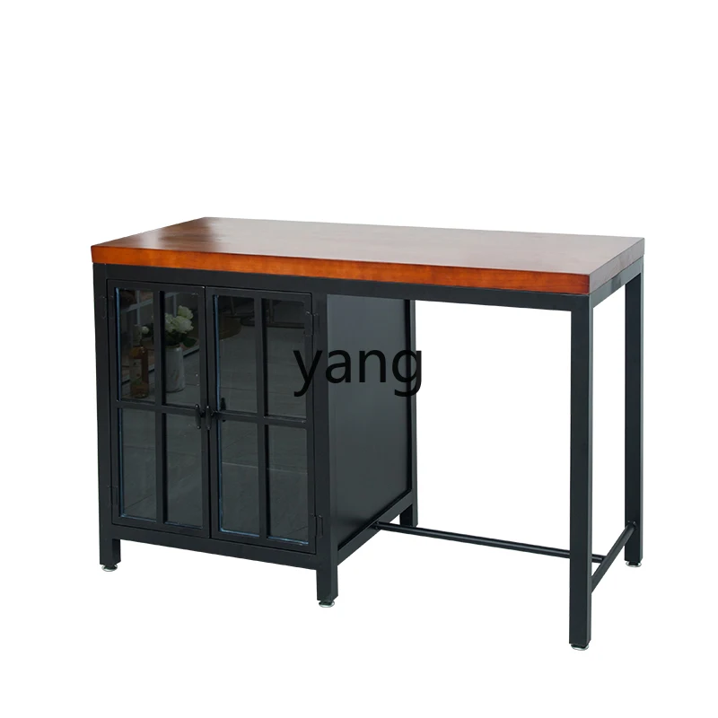 TGF Kitchen Island Table Sideboard Solid Wood Storage Operation Table Iron Art Home Country Style Preparation Table
TGF Kitchen Island Table Sideboard Solid Wood Storage Operation Table Iron Art Home Country Style Preparation Table