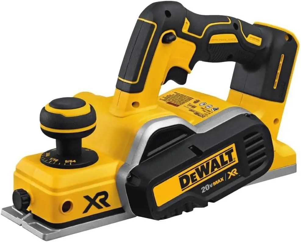 DEWALT DCP580B Brushless Cordless Planer 20V MAX 30000 Cuts/Min 2mm Cut Depth 82mm Width Airlock Dust Extraction Woodworking
DEWALT DCP580B Brushless Cordless Planer 20V MAX 30000 Cuts/Min 2mm Cut Depth 82mm Width Airlock Dust Extraction Woodworking