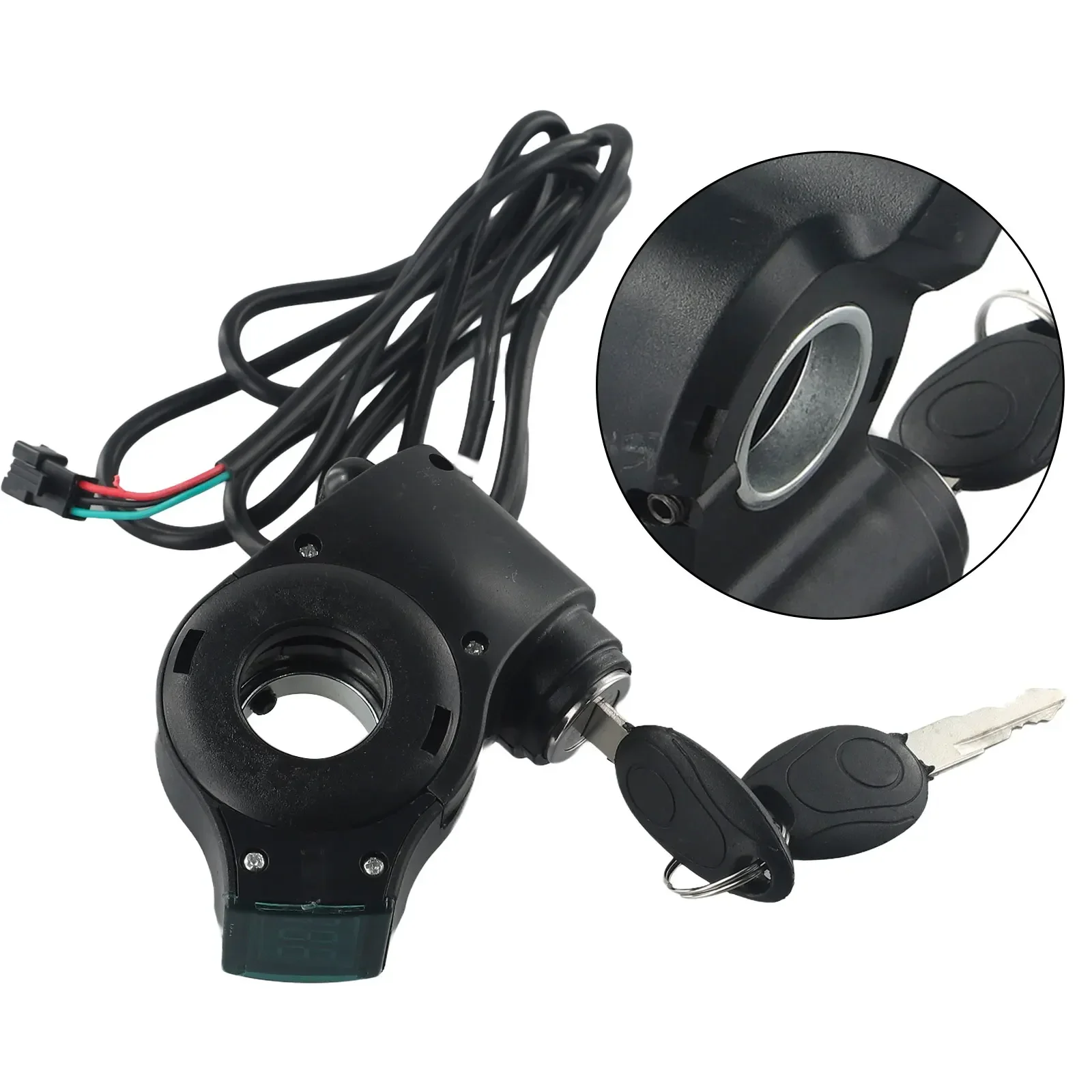 Electric Scooter Ignition Lock, Cylinder Starter Switch Locks Keys, Black Color, Ensure Smooth and Secure Vehicle Operation
Electric Scooter Ignition Lock, Cylinder Starter Switch Locks Keys, Black Color, Ensure Smooth and Secure Vehicle Operation