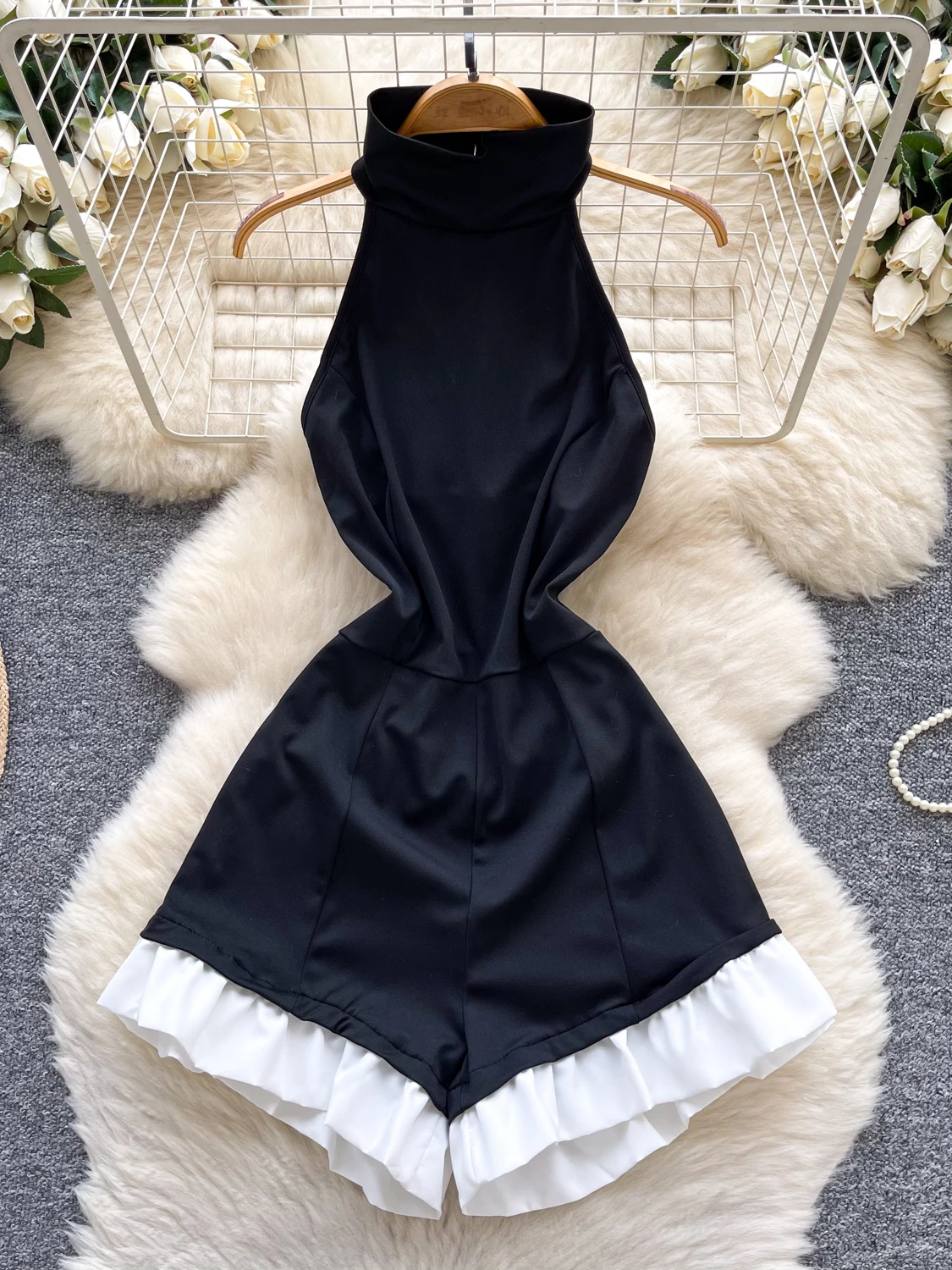 High-End Sensation Svel Stand Collar Jumpsuit Women's Summer Slim Fit Ba Exposure Color Blo ort Pants
High-End Sensation Svel Stand Collar Jumpsuit Women's Summer Slim Fit Ba Exposure Color Blo ort Pants