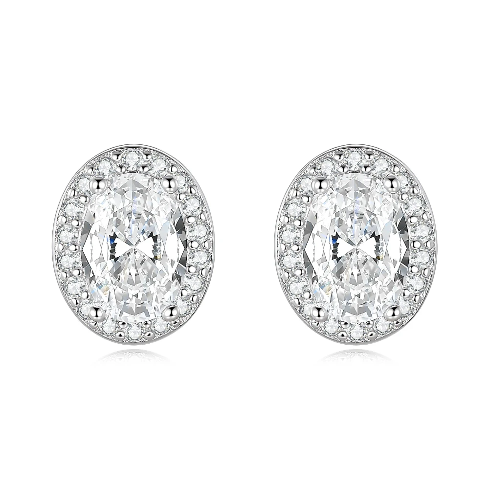 Oval Cut 1 Carat Moissanite 925 Sterling Silver Women Stud Earrings Engagement Wedding Gift
Oval Cut 1 Carat Moissanite 925 Sterling Silver Women Stud Earrings Engagement Wedding Gift