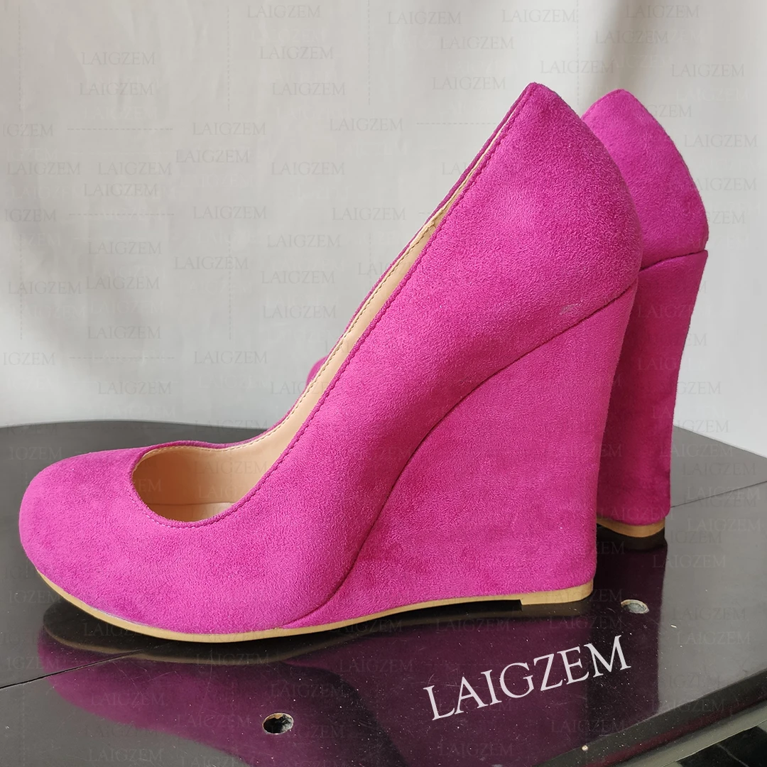 ZHIMA Women Pumps Wedges Faux Suede High Heels Sandals Ladies Slip On Prom Party Handmade Shoes Woman Plus Big Size 39 41 43
ZHIMA Women Pumps Wedges Faux Suede High Heels Sandals Ladies Slip On Prom Party Handmade Shoes Woman Plus Big Size 39 41 43