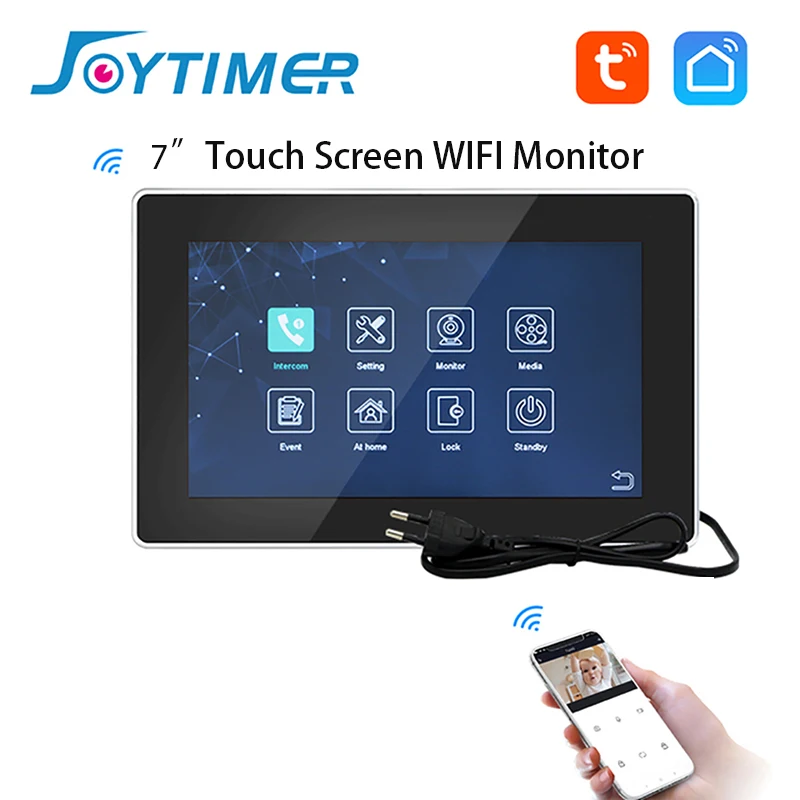 Joytimer Wifi Video Intercom AHD Touch Indoor Monitor for Home Mute Function Tuya Smart Wireless Video Door Phone Entry System
Joytimer Wifi Video Intercom AHD Touch Indoor Monitor for Home Mute Function Tuya Smart Wireless Video Door Phone Entry System