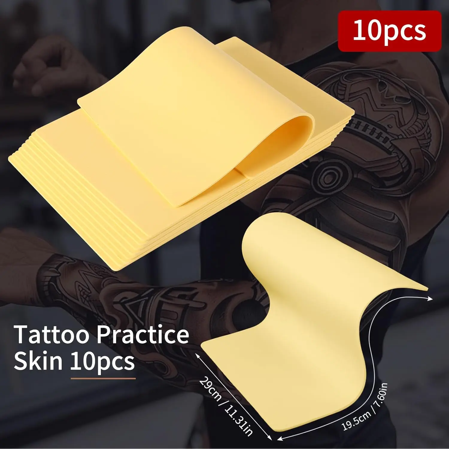 A4 Permanent Makeup Tattoo Practice Skin Double Sides Big Size Fake Skin 3MM Thick Silicone Tattoo Accessory Eyebrow Training
A4 Permanent Makeup Tattoo Practice Skin Double Sides Big Size Fake Skin 3MM Thick Silicone Tattoo Accessory Eyebrow Training