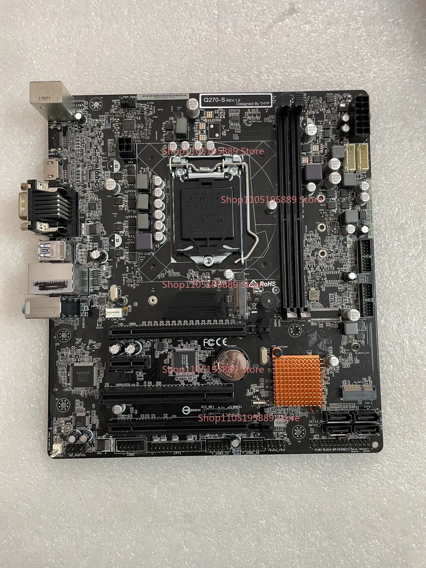 For ASRock Q270-S Main Board 1151-pin DDR4 ATX
For ASRock Q270-S Main Board 1151-pin DDR4 ATX