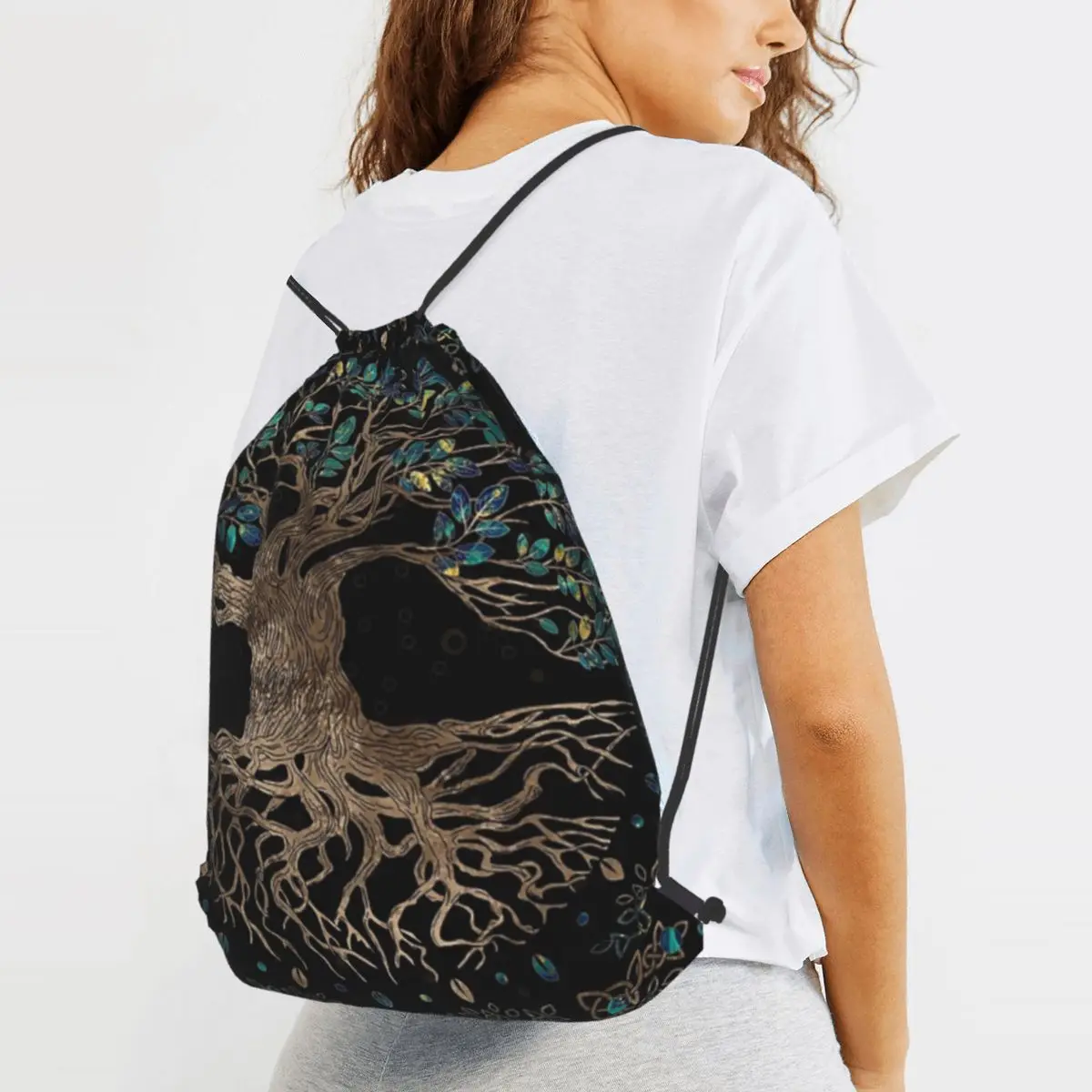 Tree Of Life -Yggdrasil Golden And Marble Backpacks Fashion Drawstring Bags Shoes Bag Book Bags for Man Woman School
Tree Of Life -Yggdrasil Golden And Marble Backpacks Fashion Drawstring Bags Shoes Bag Book Bags for Man Woman School