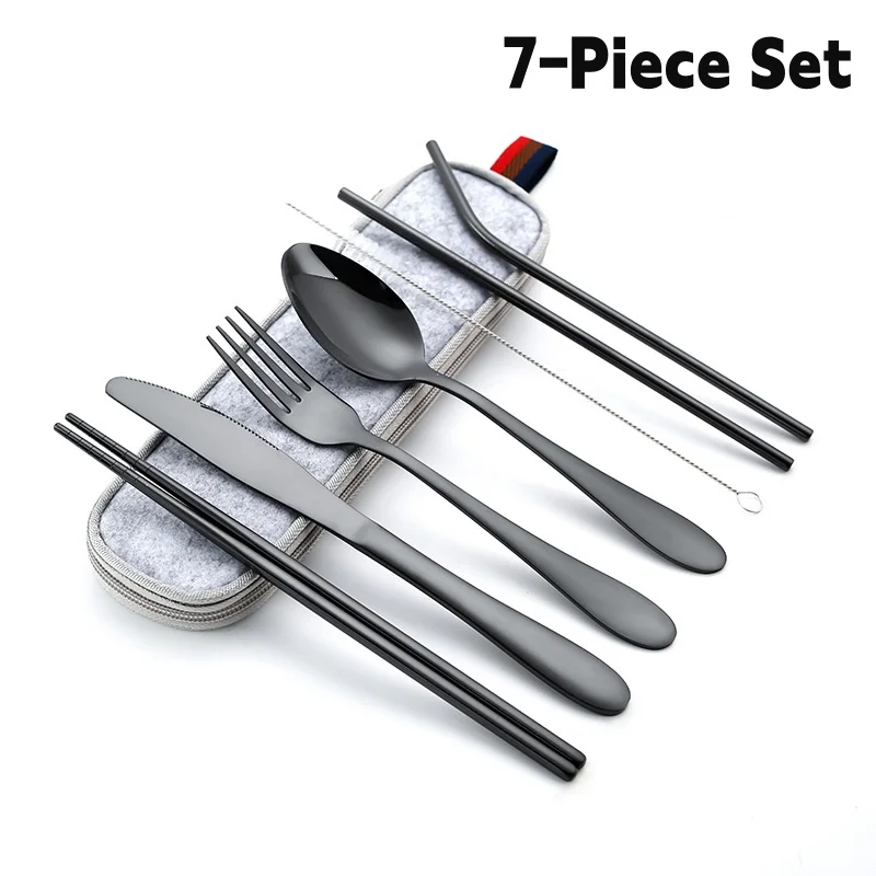 7Piece Set 304 Stainless Steel Cutlery Set Wedding Dinnerware Set Fork Knives Scoops Teaspoon Tableware Knife Fork Spoon Set 
7Piece Set 304 Stainless Steel Cutlery Set Wedding Dinnerware Set Fork Knives Scoops Teaspoon Tableware Knife Fork Spoon Set