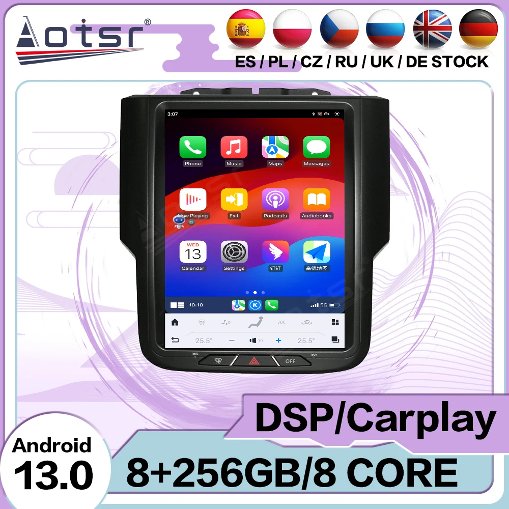 Qualcomm Vertical Style Automotive Multimedia Stereo Android Carplay For Dodge Ram 2011~2017 GPS Navigation Car Radio Head Unit
Qualcomm Vertical Style Automotive Multimedia Stereo Android Carplay For Dodge Ram 2011~2017 GPS Navigation Car Radio Head Unit