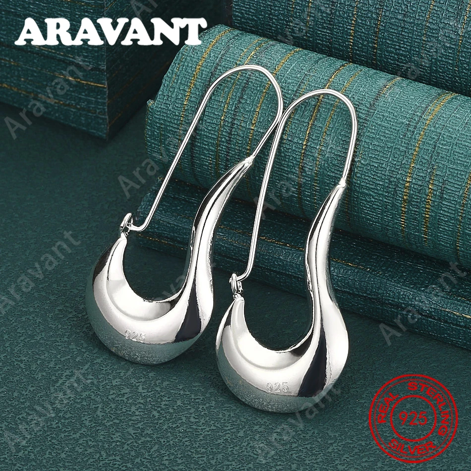 925 Sterling Silver Long Flat Scythe-Shaped Earrings - Everyday Accessories For Women, Simple And Elegant Jewelry
925 Sterling Silver Long Flat Scythe-Shaped Earrings - Everyday Accessories For Women, Simple And Elegant Jewelry
