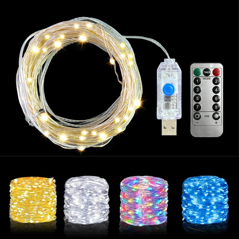 1Pack Fairy Light String Led Copper Wire String Light 5/10/20/30M Battery Powered For Bedroom Garden Party Wedding Decoration
1Pack Fairy Light String Led Copper Wire String Light 5/10/20/30M Battery Powered For Bedroom Garden Party Wedding Decoration