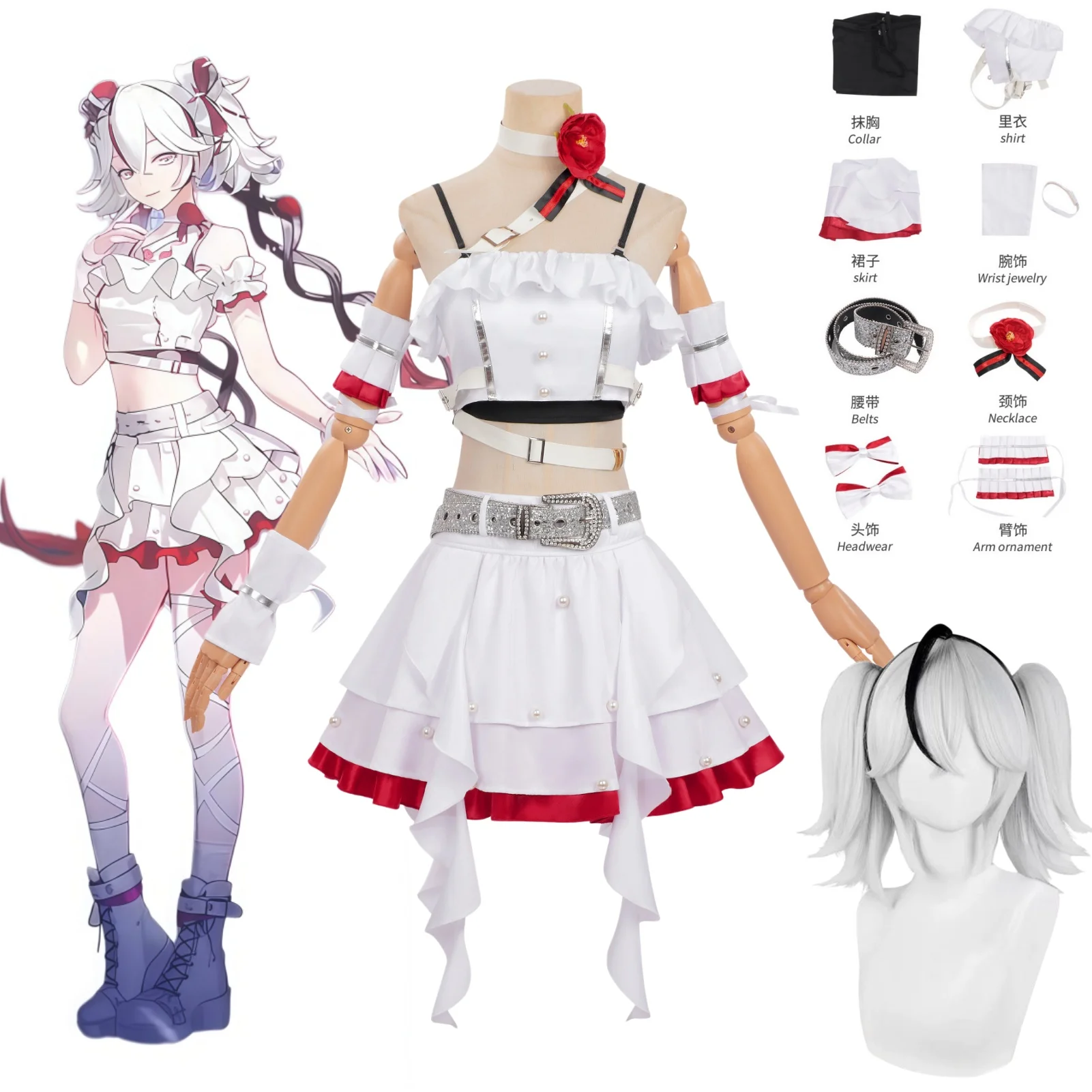 Wuthering Waves Camellya solar5 Skin Cosplay Costume Wig Anime Game WuWa Camellya Comic Convention Stage Costume Party Clothing
Wuthering Waves Camellya solar5 Skin Cosplay Costume Wig Anime Game WuWa Camellya Comic Convention Stage Costume Party Clothing