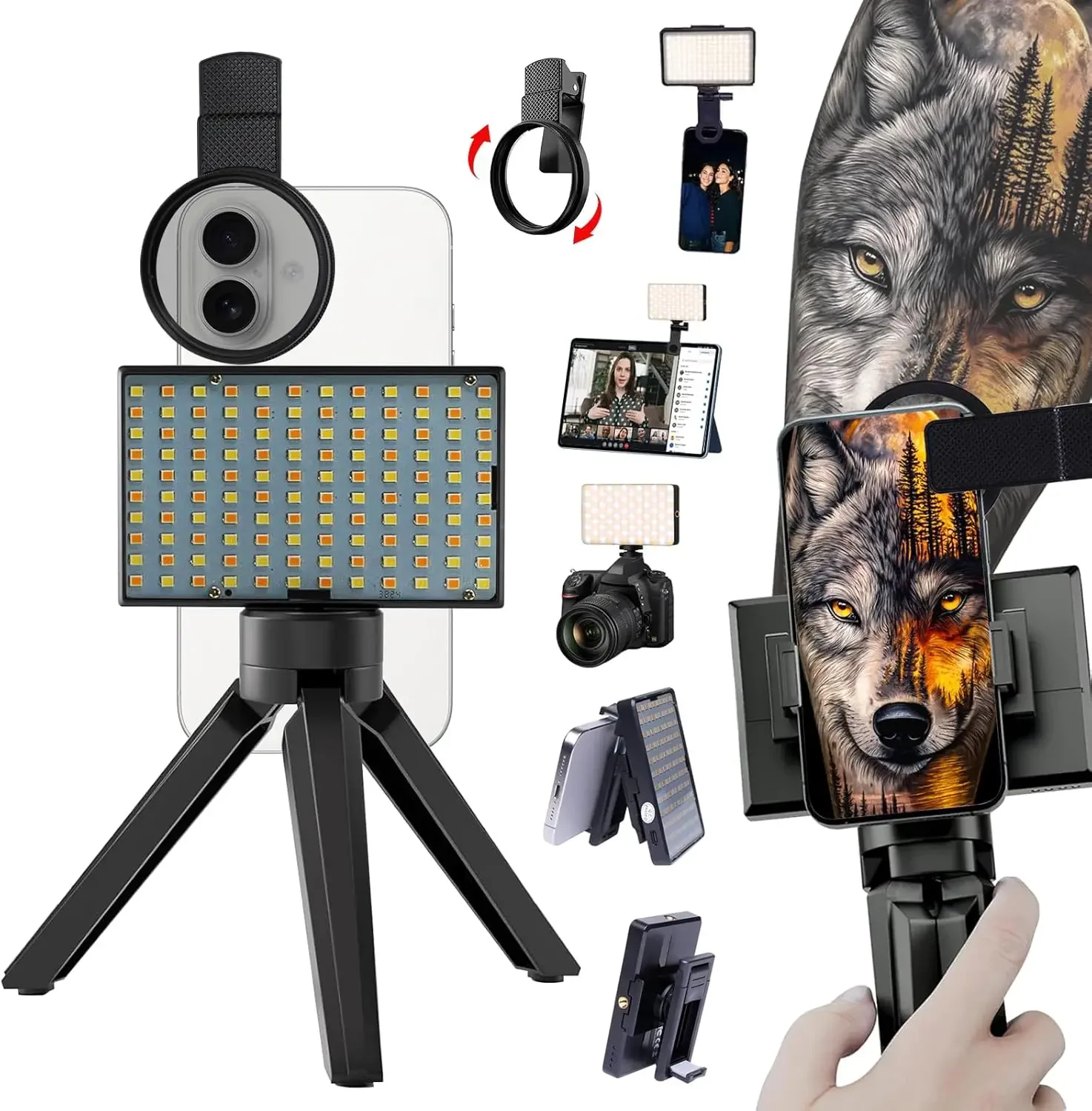 NARKASY Tattoo Fill Light 120 LED Tattoo Reduce Reflected Light with 52mm CPL Lens Filter Tattoo Photograph Light Compatible
NARKASY Tattoo Fill Light 120 LED Tattoo Reduce Reflected Light with 52mm CPL Lens Filter Tattoo Photograph Light Compatible