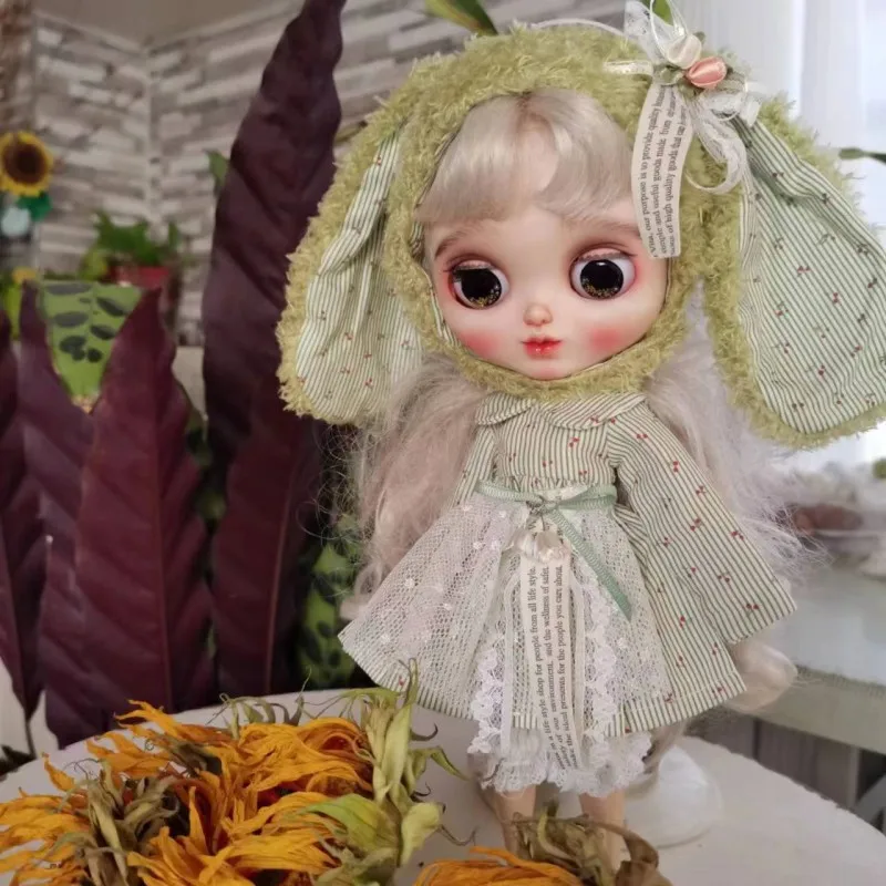 Summer Rabbit Dress Outfit Set Doll Clothes Fit 1/6 BJD Blythe OB22 OB24 AZONE Doll Cute Summer Style Doll Dress Accessories
Summer Rabbit Dress Outfit Set Doll Clothes Fit 1/6 BJD Blythe OB22 OB24 AZONE Doll Cute Summer Style Doll Dress Accessories