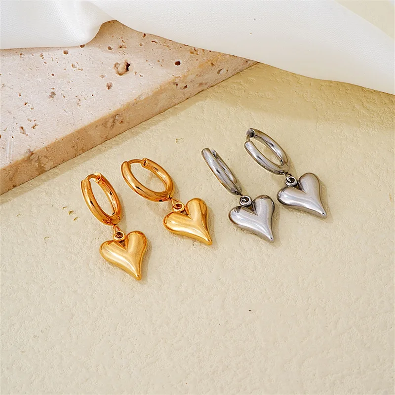 5Pcs/Loving Heart Stainless Steel Earrings for Women Girls Gold Color Charms Occident Metal Ears Accessories Jewelry Gifts
5Pcs/Loving Heart Stainless Steel Earrings for Women Girls Gold Color Charms Occident Metal Ears Accessories Jewelry Gifts