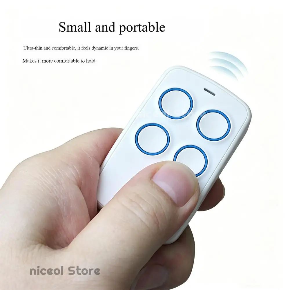 433 MHz Rolling Code Remote Control 4-Buttons Garage Door Remote Duplicator for Domestic Tubular Motor External Motor Remotes
433 MHz Rolling Code Remote Control 4-Buttons Garage Door Remote Duplicator for Domestic Tubular Motor External Motor Remotes