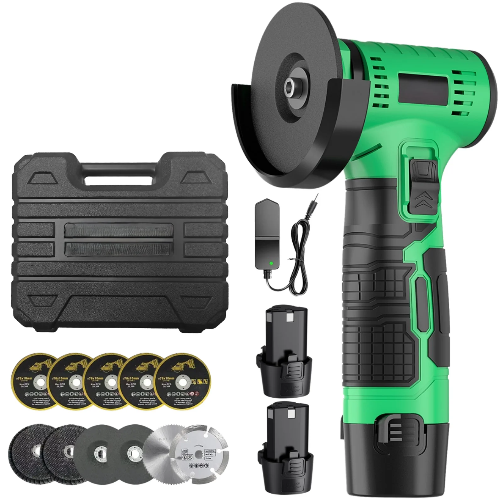 Mini 12V Battery-Powered Cordless Angle Grinder Slide Switch Brushless Motor Grinding Polishing Disc Plastic 17500rpm DIY
Mini 12V Battery-Powered Cordless Angle Grinder Slide Switch Brushless Motor Grinding Polishing Disc Plastic 17500rpm DIY