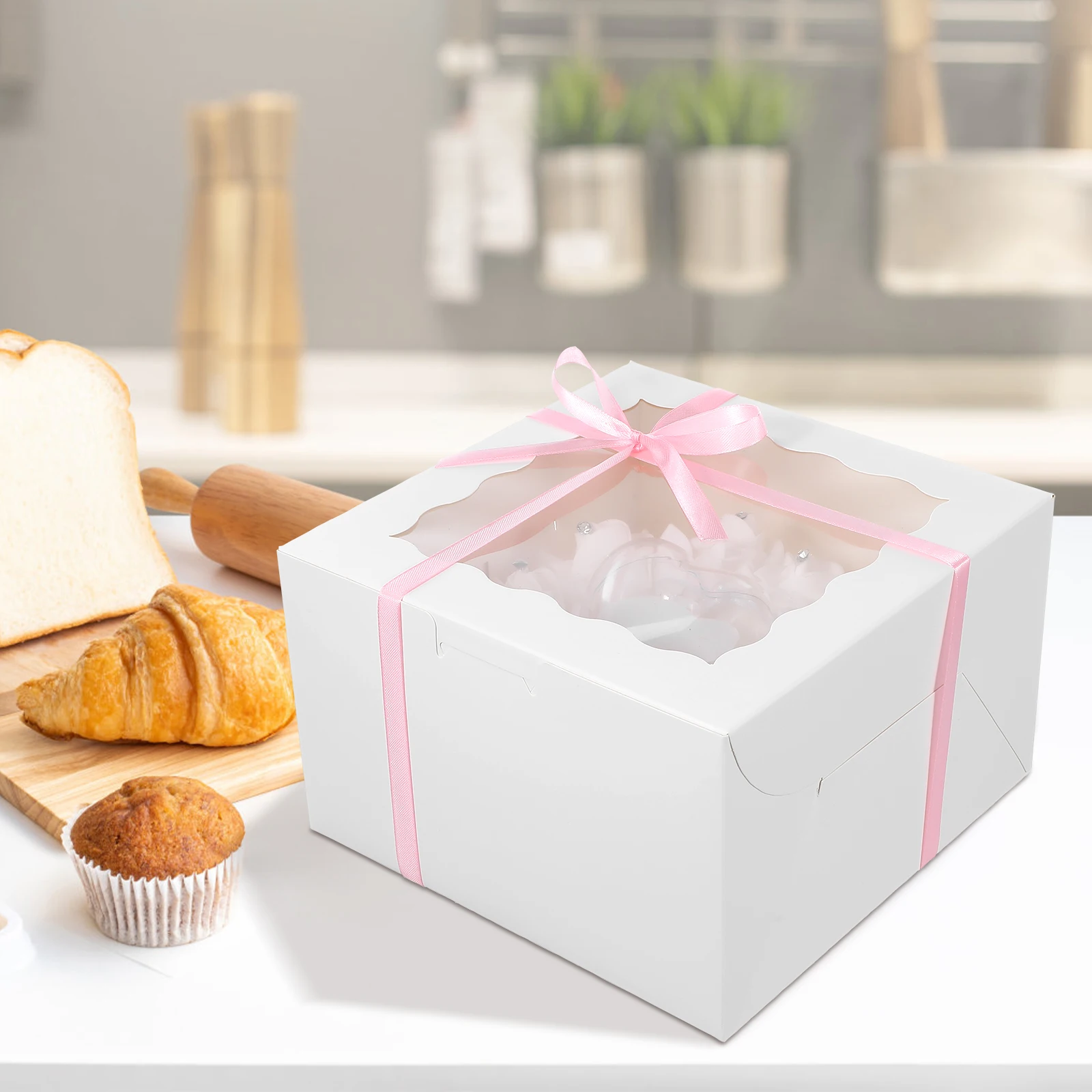 5 Sets 8x8x5 Inch Cake Boxes Window 5 Sets 8 Inch Round Cake Boards Sturdy Paper Bakery Supplies Pastry Containers
5 Sets 8x8x5 Inch Cake Boxes Window 5 Sets 8 Inch Round Cake Boards Sturdy Paper Bakery Supplies Pastry Containers