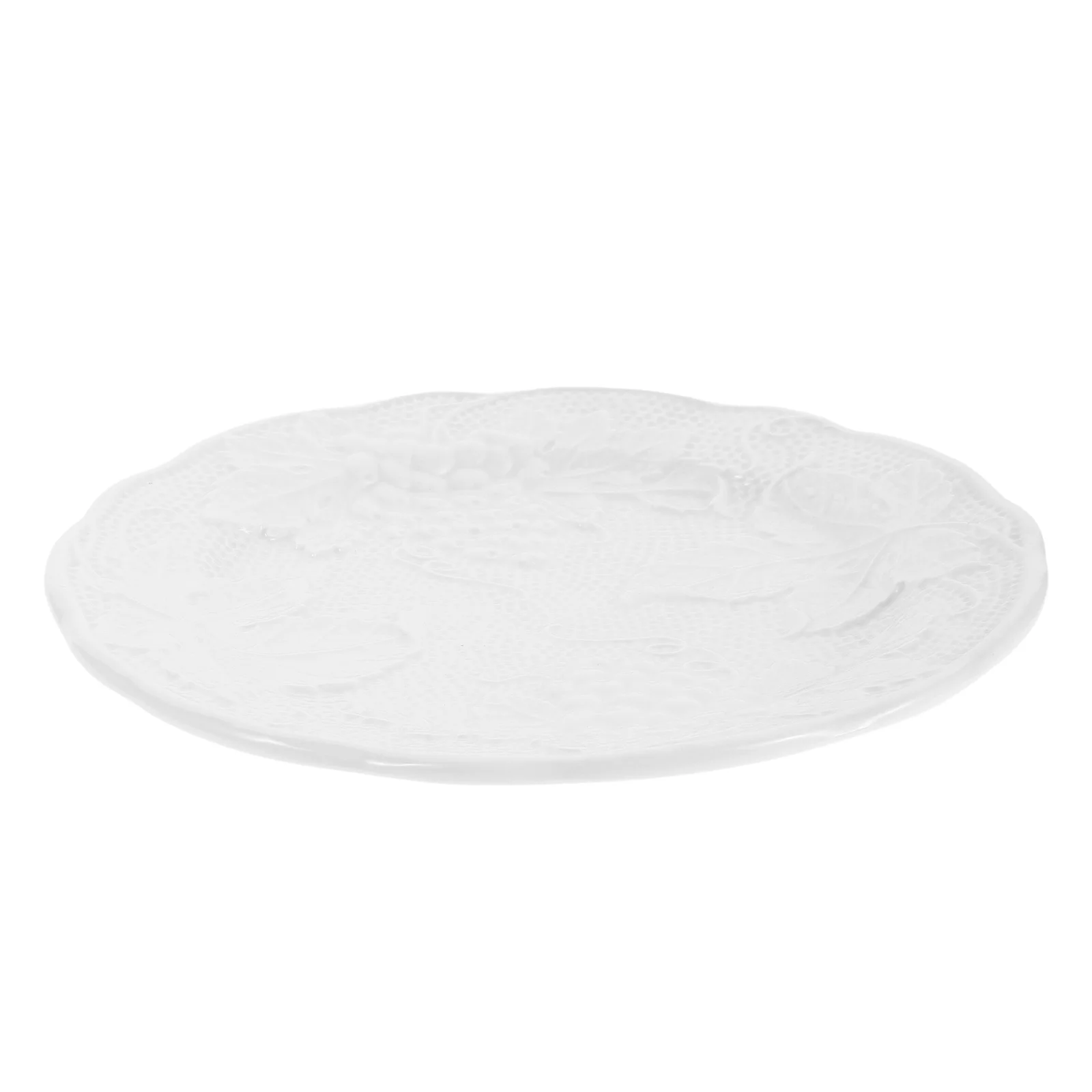 7.86 Inch Round Ceramic Serving Plate Classic French Style Embossed Edge Dish for Formal Dining Wedding Reception Decor
7.86 Inch Round Ceramic Serving Plate Classic French Style Embossed Edge Dish for Formal Dining Wedding Reception Decor