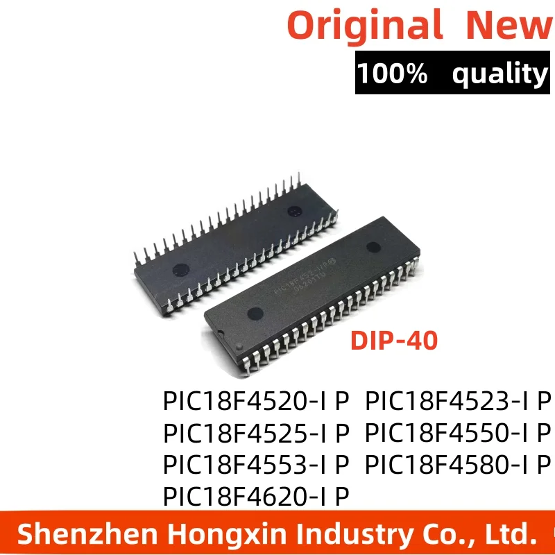 1Piece PIC18F4550-I P PIC18F4520 PIC18F4523 PIC18F4525 PIC18F4550 PIC18F4553 PIC18F4580 PIC18F4620 -I P DIP-40 IC Chip Wholesale
1Piece PIC18F4550-I P PIC18F4520 PIC18F4523 PIC18F4525 PIC18F4550 PIC18F4553 PIC18F4580 PIC18F4620 -I P DIP-40 IC Chip Wholesale
